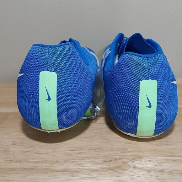 Nike Zoom Ja Fly 4 Track & Field Spikes Blue Green DR2741-400 Men's Size 12 - Picture 4 of 7